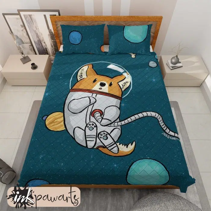 Corgi Astronaut Corgi Bedding Set