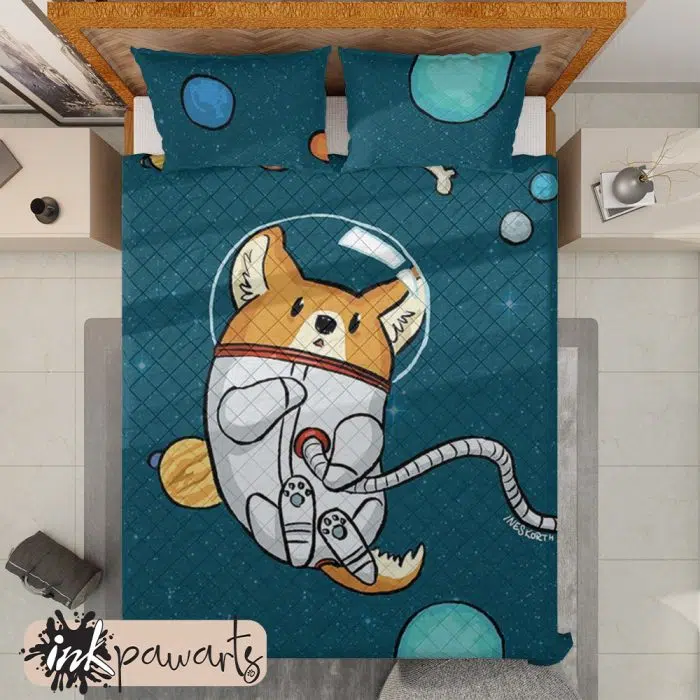 Corgi Astronaut Corgi Bedding Set