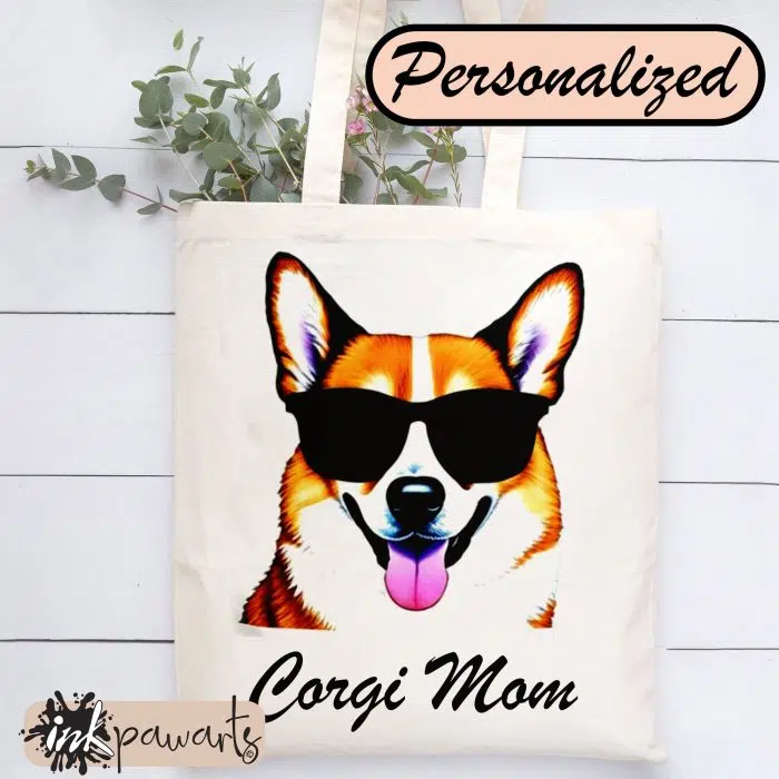 Corgi Tote Bag Corgi Mom Personalized