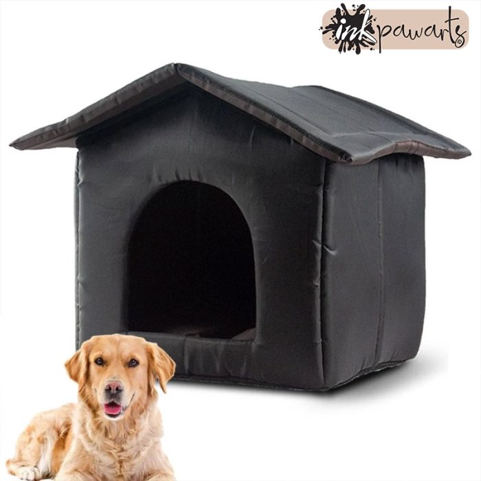 Inkpawarts.com Dog House Outdoor Dog Kennel Cat House Outdoor