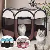 Portable Folding Pet Tent Dog House Octagonal Cage Dog House