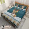 Corgi Bedding Set Christmas Christmas Reindeers