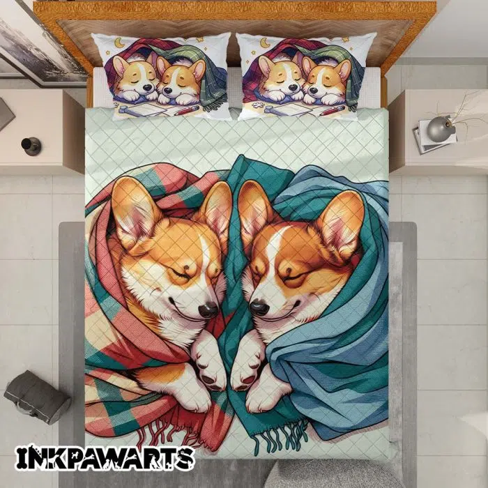 Corgi Bedding Set The Ultimate Comforting Bedding Choice for Couples Cozy, Unique & Romantic