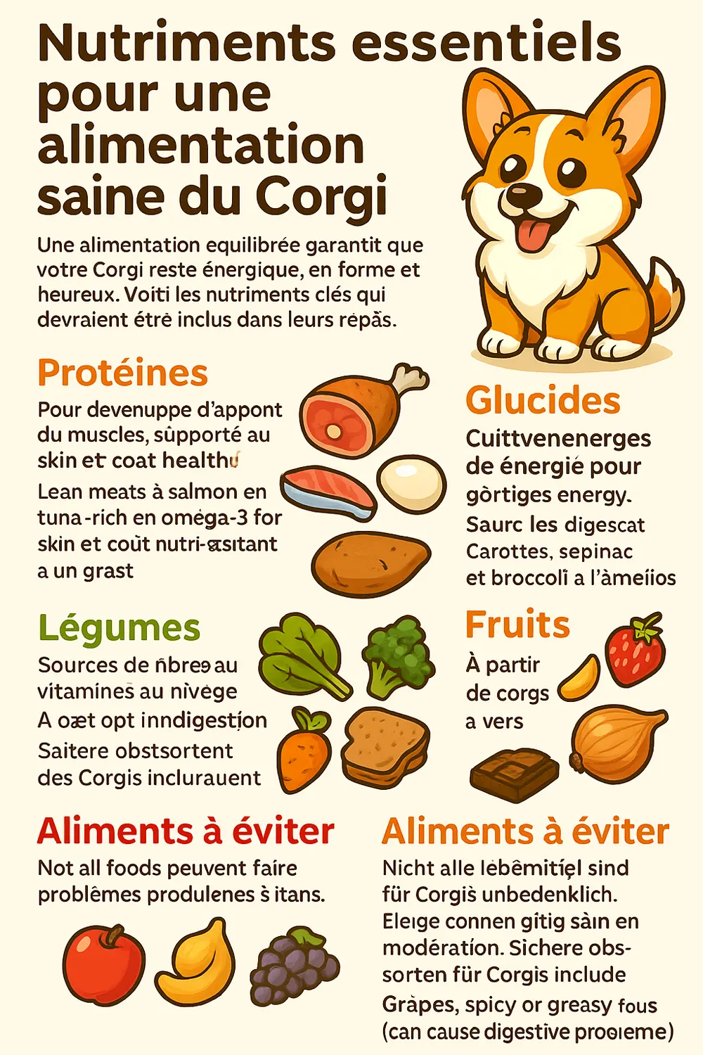 Que mangent les Corgis ? Le guide alimentaire ultime pour votre Corgi