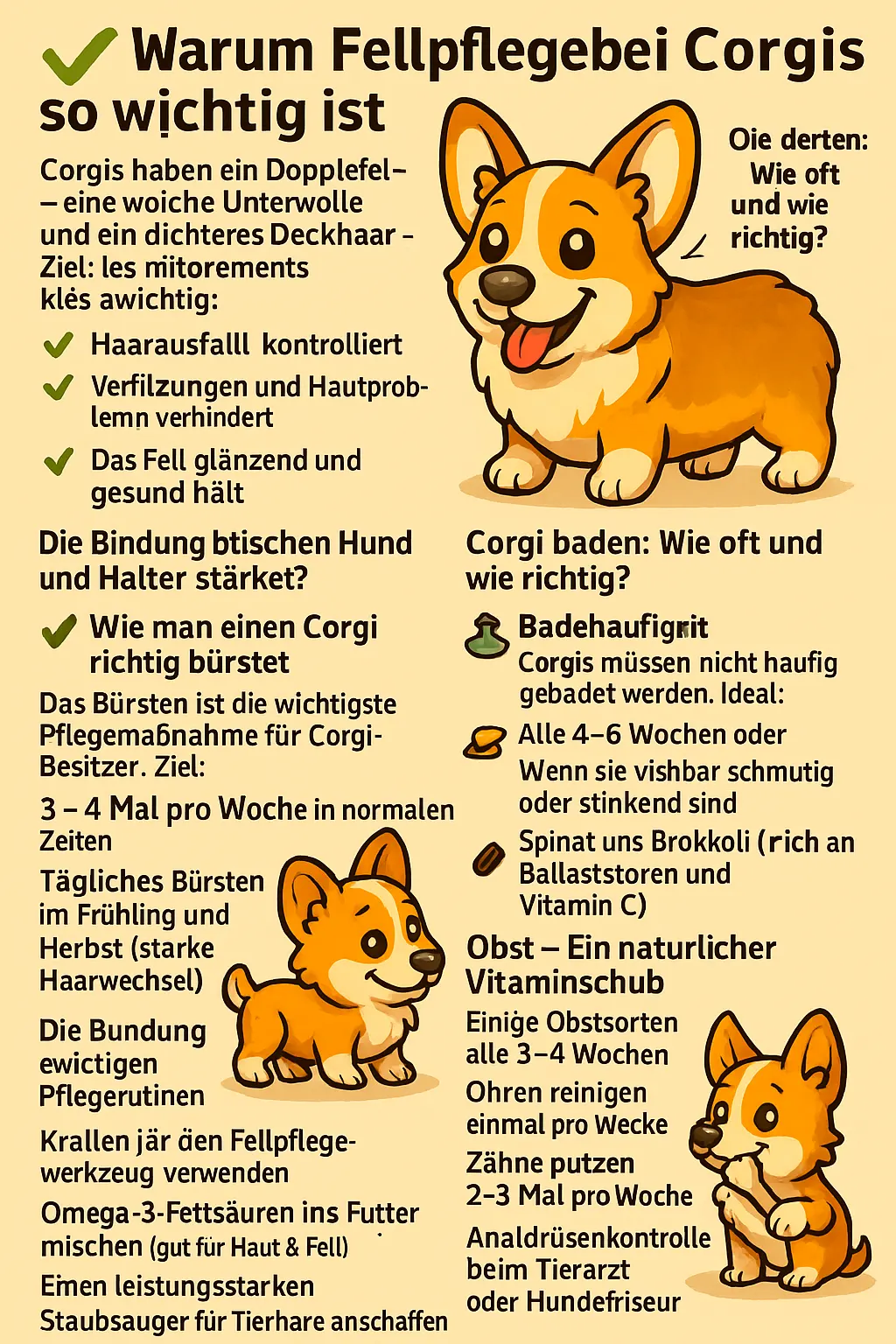Warum Fellpflege bei Corgis so wichtig ist