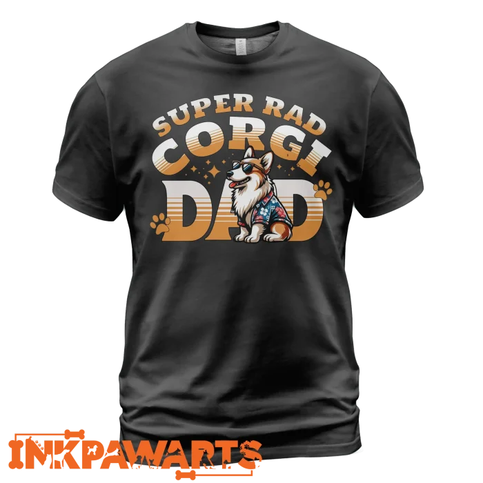 Corgi T-Shirt Super Rad Dad